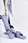 Women's Fashionable Suede Slippers Blue Lorrie