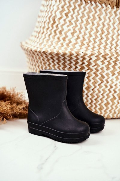 Children's Classic Rubber Galoshes Black Lullaby
