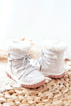 Fleece-lined Snow Boots White Stars