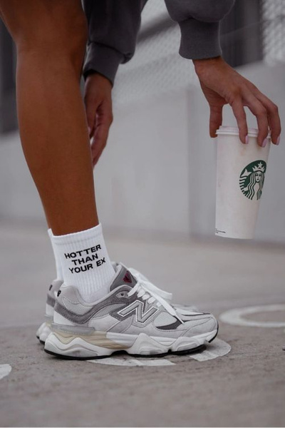 Women's Socks With The Text Hotter Than Your Ex White