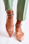 Women's Sandals With Spitz Toe Pink Amisha