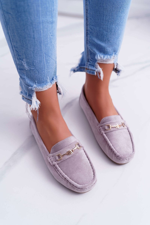 Mokassins Women's Lightweight Eco-suede Lilac Pink Think