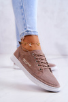 Women's Suede Sneakers Brown Cloesa