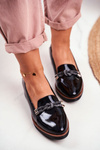 Women's Loafers Painted Wedge Black Abba