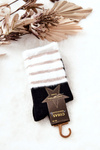Women's Socks With Fur COSAS Black and White