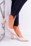 Beige Suede Satisfied pumps