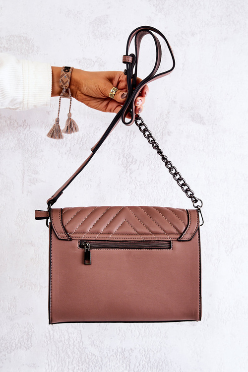 Quilted postman bag Cappucino Hariette