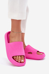 Women's Platform Slippers With Cutout Fuchsia Ameira