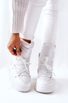 Snow Boots Fleece-Lined White Holys