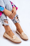 Comfortable Suede Women's Loafers Beige Lucca
