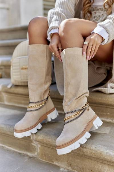 Women's High boots Beige Lagoon