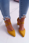 Women's Stiletto pumps Yellow Traffic