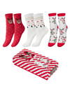 Christmas Socks Set In Box 3 Pairs