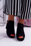 Women's Stiletto Sandals Open Toe Black Montree