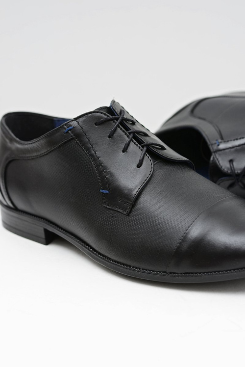 Men's Leather Business Black Leopoldo Half Boots