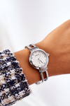 Small Watch On Bracelet With Cubic Zirconia ERNEST Silver