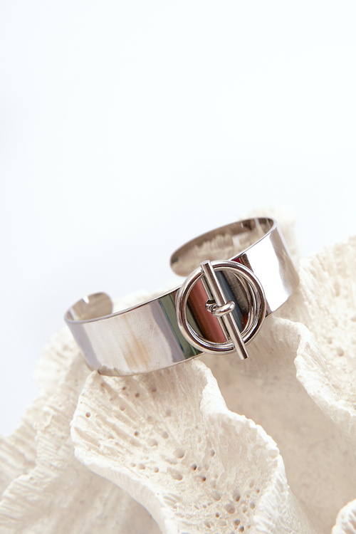 Women's Bracelet with Stainless Steel Decoration Silver