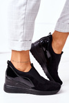 Slip-On Wedge Sneakers Vinceza 10593 Black
