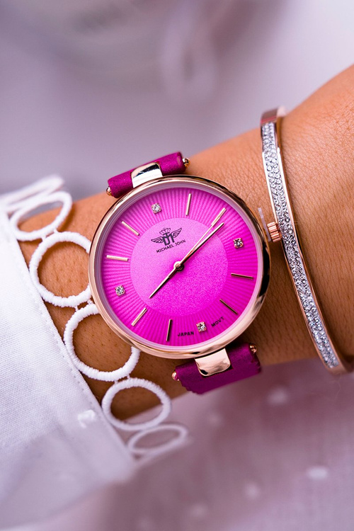 Women's Watch Michael John Fuchsia Narsen