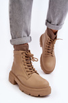 Women's ankle boots with sock in beige by Rivella