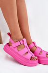 Ladies Platform Sandals Fuchsia Nitavelia