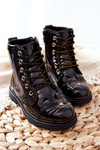 Insulated Worker Boots with zip Black Mousie