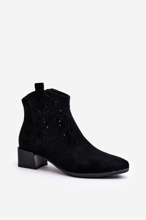 Women's Lacy Boots Black Madalina