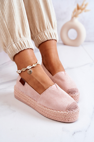 Slip-on Suede Espadrilles Pink Lesley