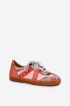 Sneakersy Damskie Skóra Naturalna Pomarańczowe Maciejka 06840-18