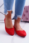 Red Women's Bueno Suede Ballerinas