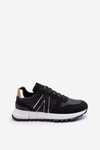 Leather Women's Sports Shoes Black Kabama