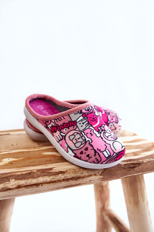 Papcie Dziecięce Wsuwane Różowe Inblu B9000046