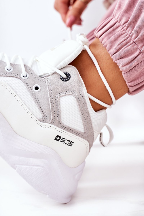Sneakersy Buty Sportowe Big Star Białe GG274643