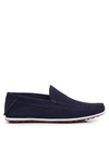 Men's GOE Navy Blue Nubuck Moccasins FF1N3059