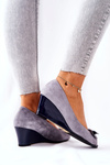 Classic Monnari pumps with heels 0500-M12 Grey