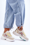 Sneakersy Damskie Sznurowane Multikolorowe Cortes BL378