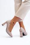 Gray Eco Leather Pumps Giseleni