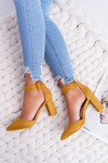 Women's Stiletto pumps Yellow Domine