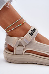 Sandały Damskie Beżowe Lee Cooper LCW-24-34-2614