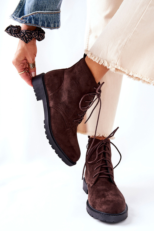 Classic Tiered Boots Brown Melome