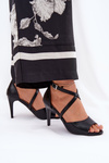 Fashionable High Heel Sandals Black Loressa