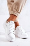 Buty Sportowe Sneakersy Damskie Biało-Różowe GOE JJ2N4051