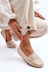 Women's Stylish Suede Moccasins Beige Rabell