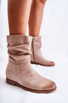 Women's Suede High Boots Beige Venis