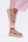 Beige Platform Sandals for Women Kavira
