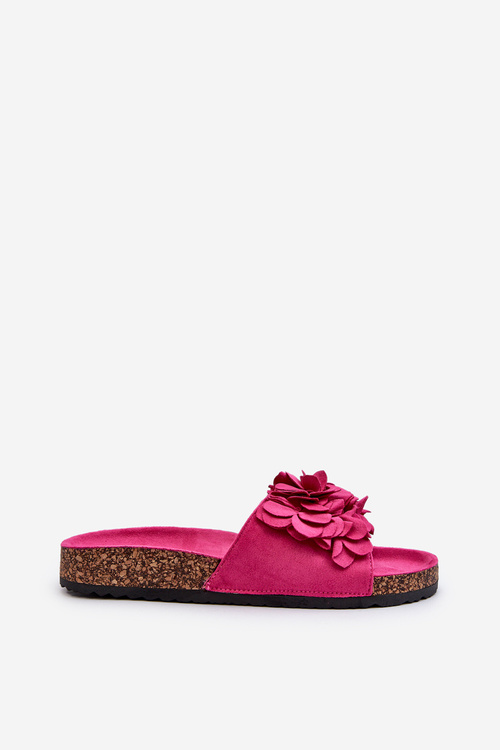 Women's Cork Platform Sandals in Fuchsia Jaihini