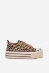 Womens Sneakers On Massive Platform Leopard Marinae