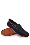 Suede Casual Loafers GOE HH1N4019 Navy Blue