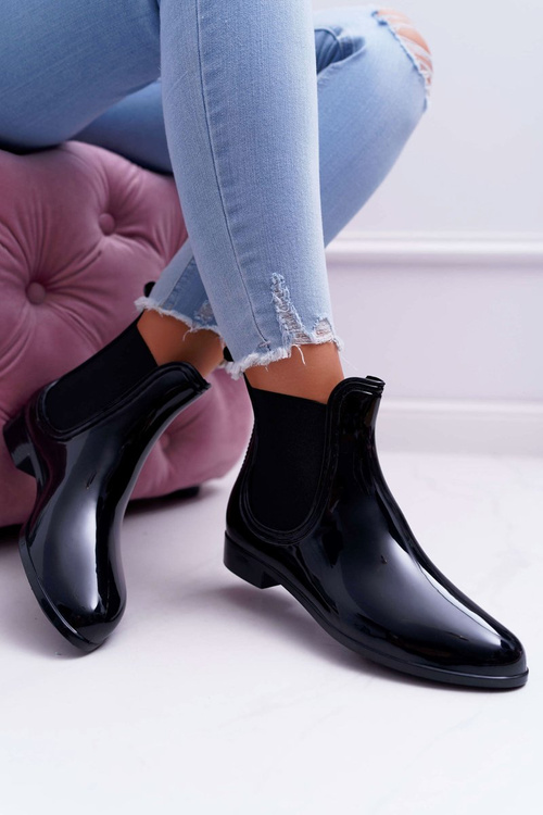 Black Women's Lacquered Mezado Lace-up Kaloat Slippers