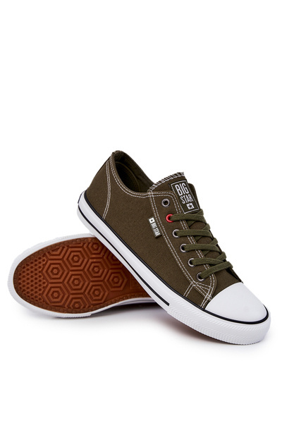Męskie Niskie Trampki Khaki Big Star JJ174383